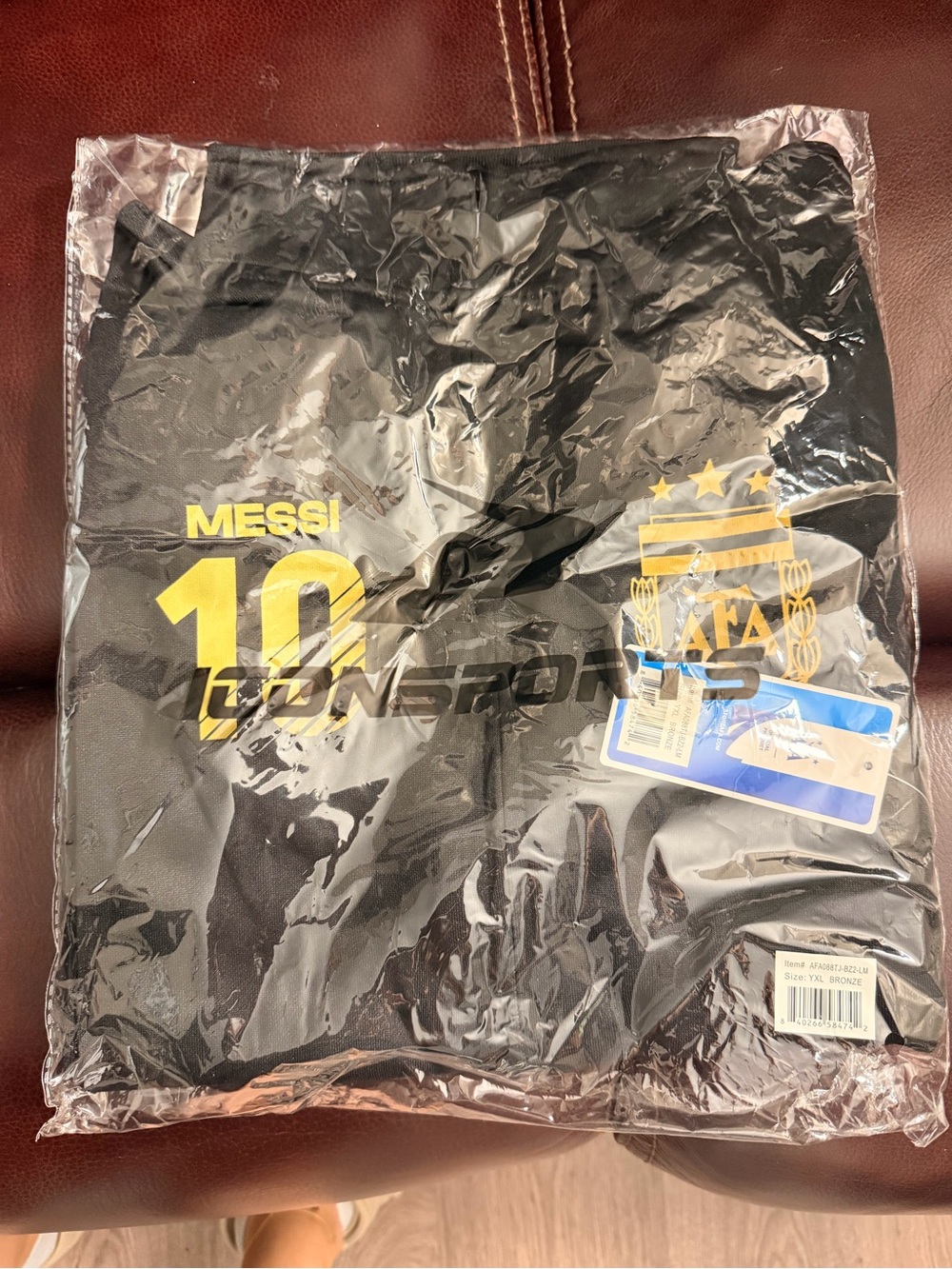 Black Messi 10 Argentina AFA Graphic Tee
